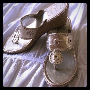 Jack Rogers low wedge shoes, great condition!